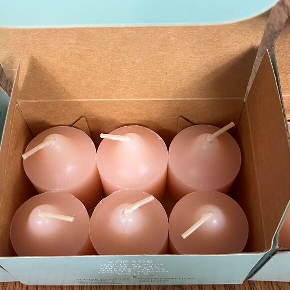 PartyLite Vanilla Peach 2” Votive candles 18 total - Picture 2 of 5